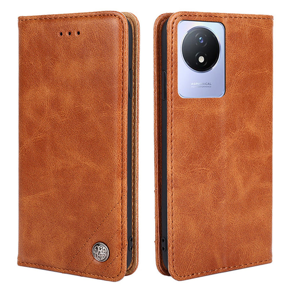 For vivo Y02 4G Phone Protective Shell Triangle Stitching Line PU Leather Stand Wallet Cell Phone Cover Case For vivo Y02 4G Phone Protective Shell Triangle Stitching Line PU Leather Stand Wallet Cell Phone Cover Case